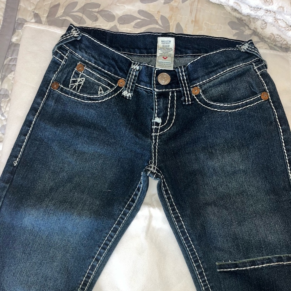 True Religion Indigo Denim with Contrast Stitching